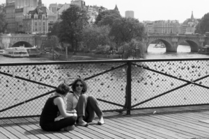Passion Paris Black and White Photograph