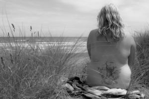 nude woman beach photography