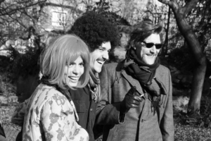 christine spring photography - people laughing black and white photo